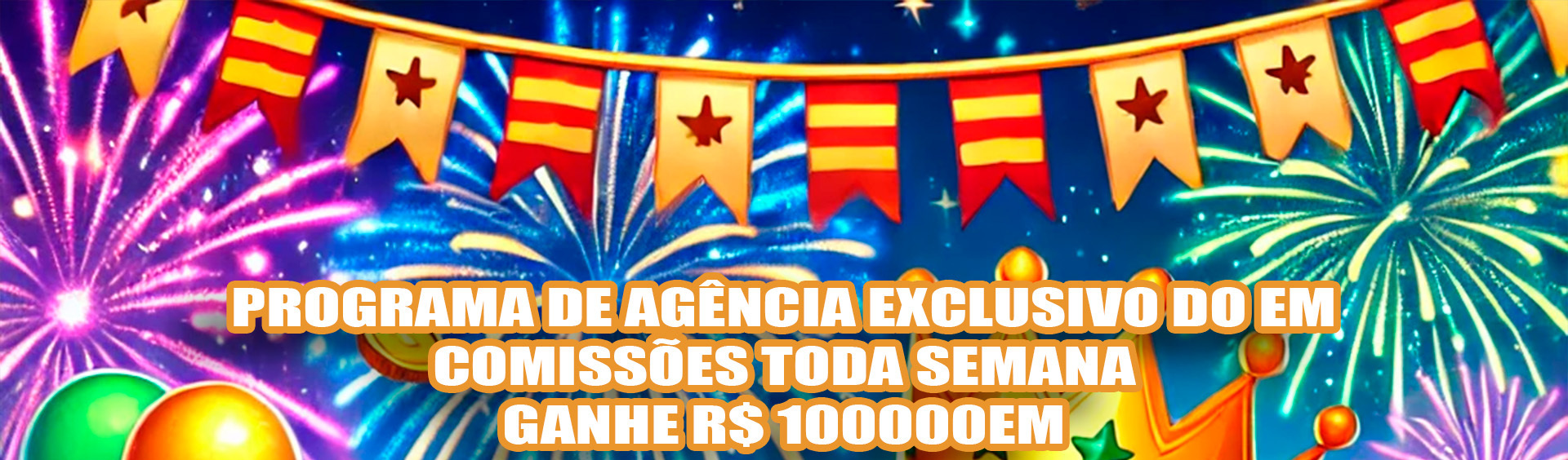 Programa de agência exclusivo com comissões de R$100000